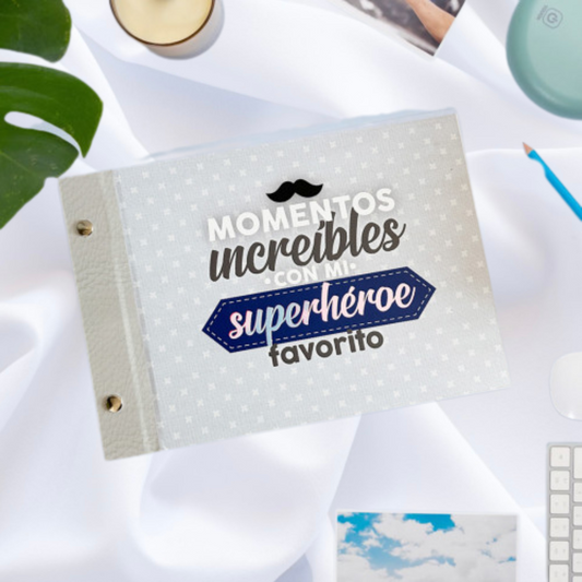 Álbum fotográfico "Momentos favoritos con mi superhéroe favorito"