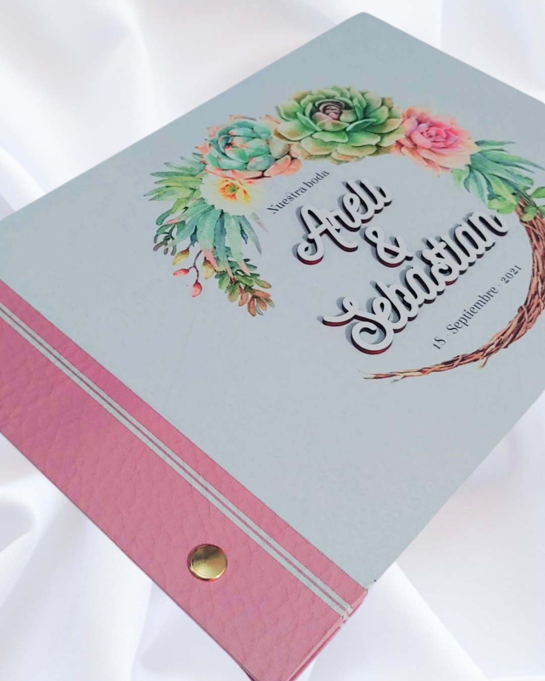 Libro de firmas y fotos para boda "Nuestra boda"