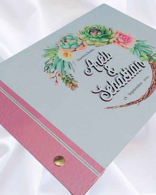 Libro de firmas y fotos para boda "Nuestra boda"