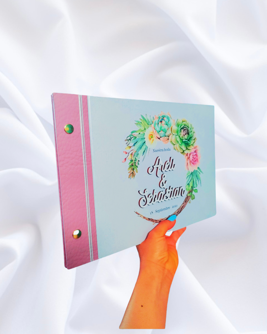 Libro de firmas y fotos para boda "Nuestra boda"