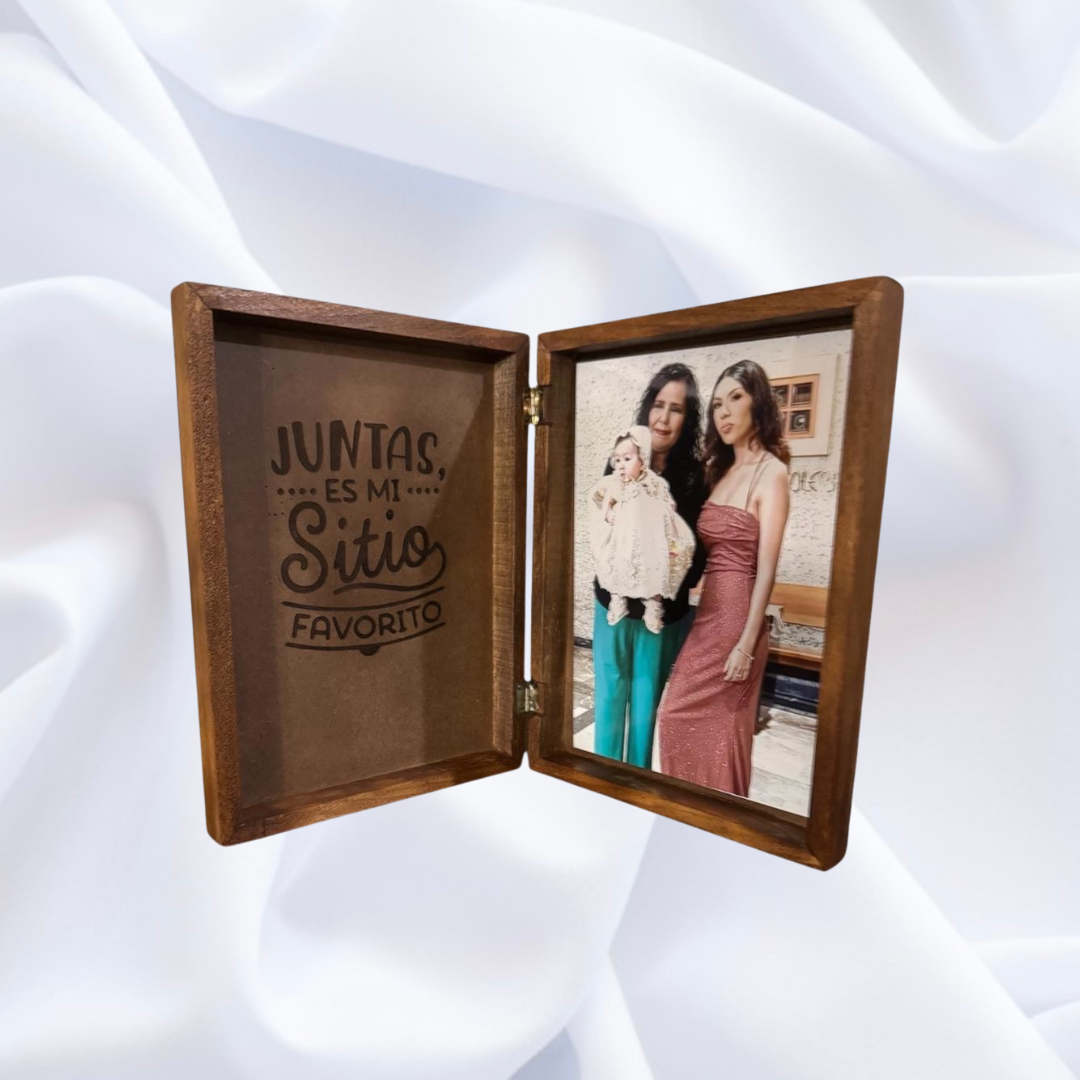 Portaretrato de madera personalizado para mamá