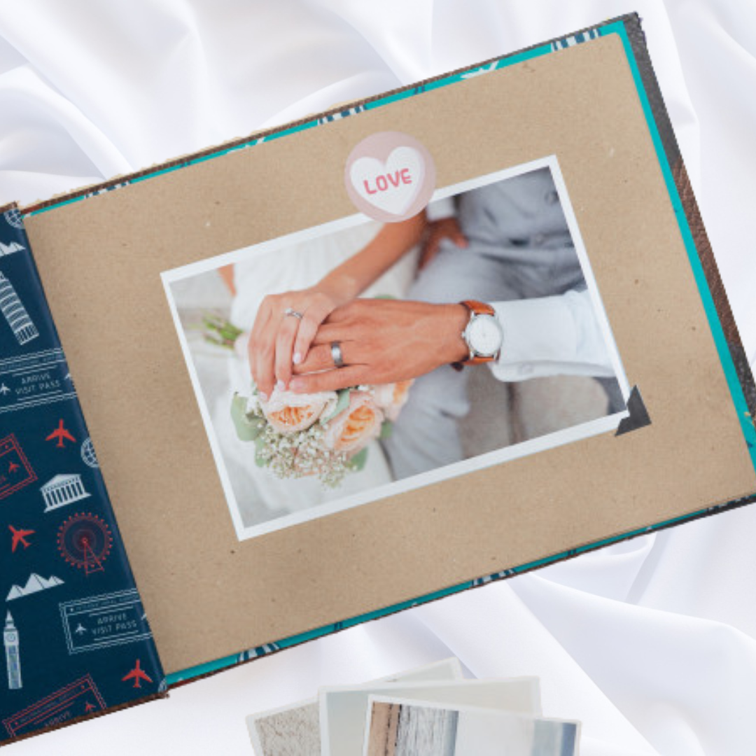 Libro de firmas y fotos para boda "Our Wedding Up" Álbum