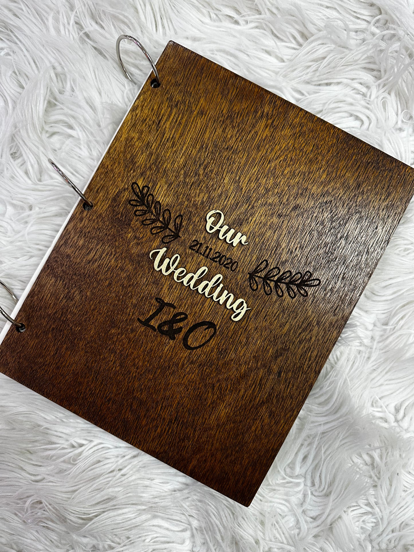 Álbum fotográfico de cartoncillo con protector personalizado