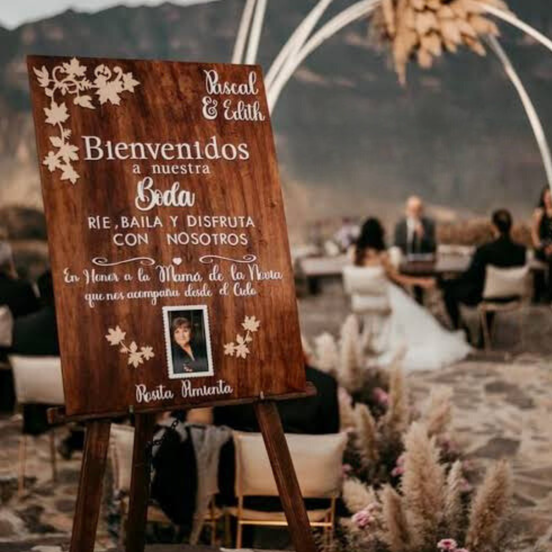 Letreros Conmemorativos (Boda, XV años, Baby Shower)