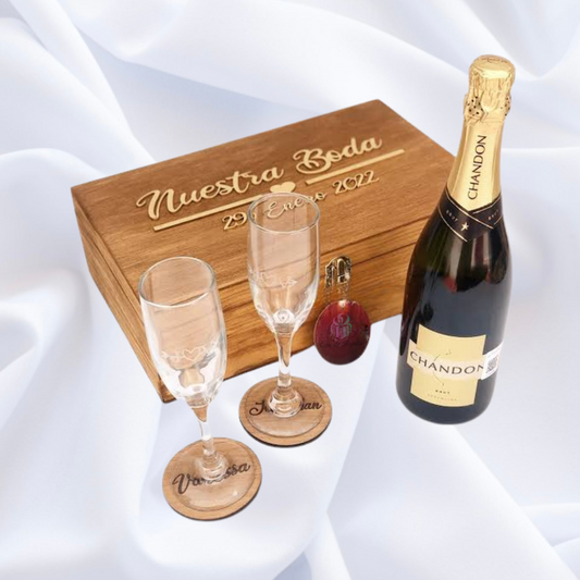 Caja para padrinos "Brindis"