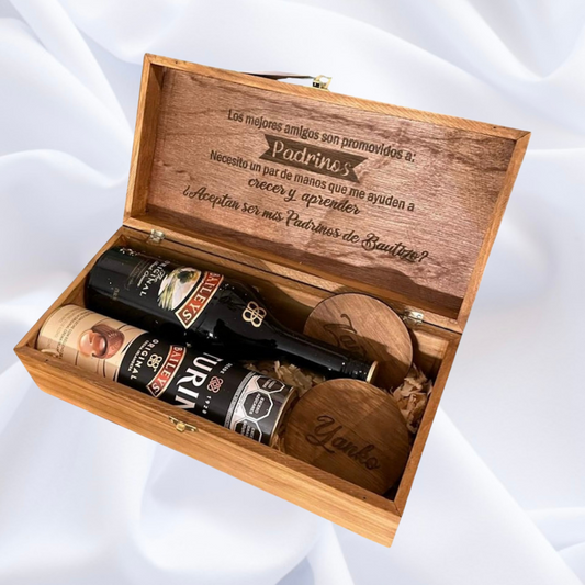 Caja para padrino (Baileys)
