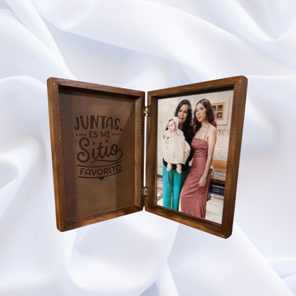 Portaretrato de madera personalizado para mamá