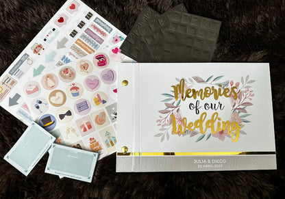 Libro de firmas y fotos para boda "Memories" Álbum